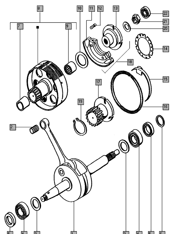Circlip A28 (clutch hub 2nd gear)