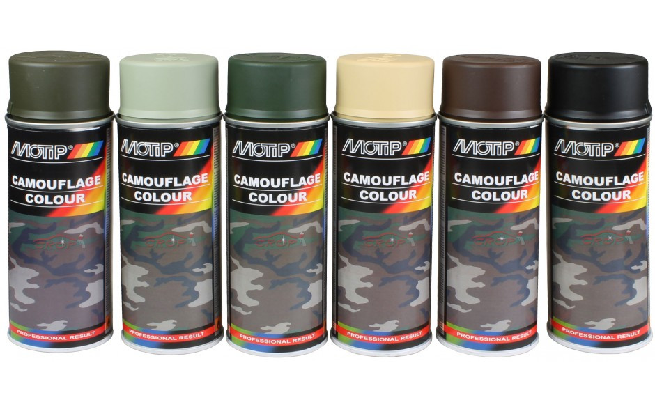 Spray Can Motip Camouflage, several colors