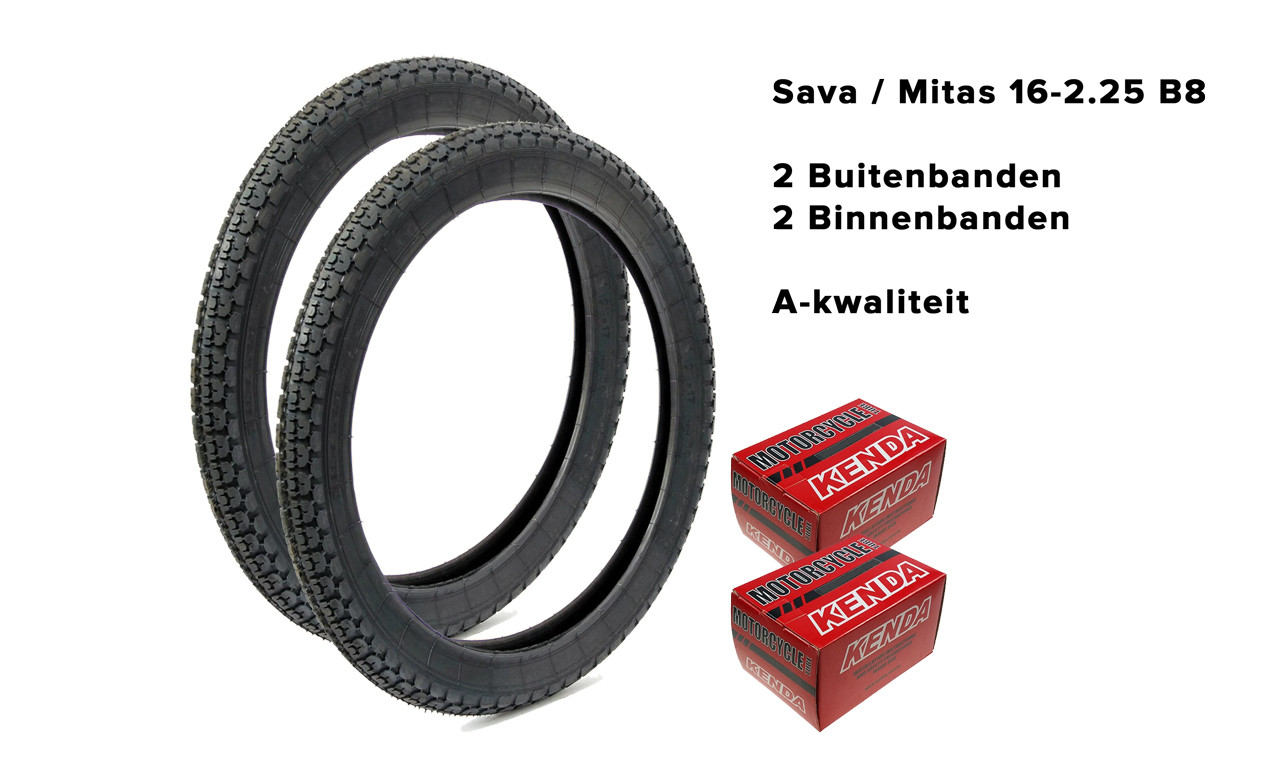Outer tyre Sava - Mitas 225x16 Tomos A35