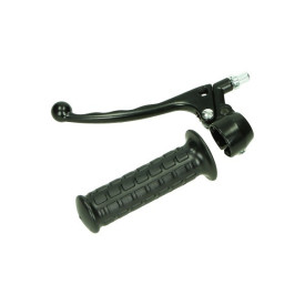 Brake lever complete. Left. Black or white, Tomos A35