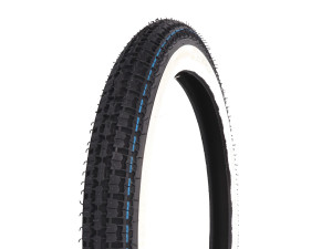 Outer tyre Sava. 225x 16. White side Tomos A35 