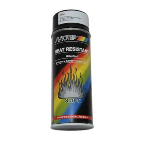 Spray Can Motip heat resistant, black / silver / anthracite / blank