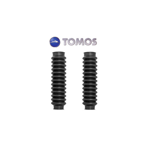 Voorvorkrubbers origineel Tomos 2 stuks zwart.  